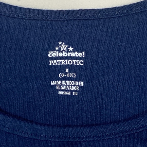 NWOT Navy tank top with red, white, and silver stars clearance sale - Picture 3 of 4